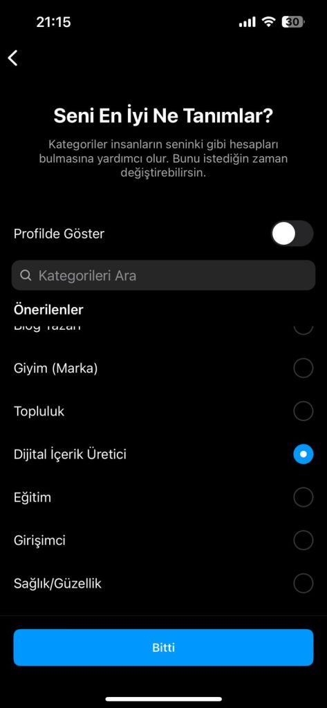 instagram profesyonel hesap nasıl açılır